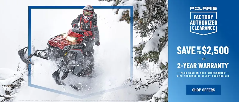 Polaris Snowmobile Factory Authorized Clearance